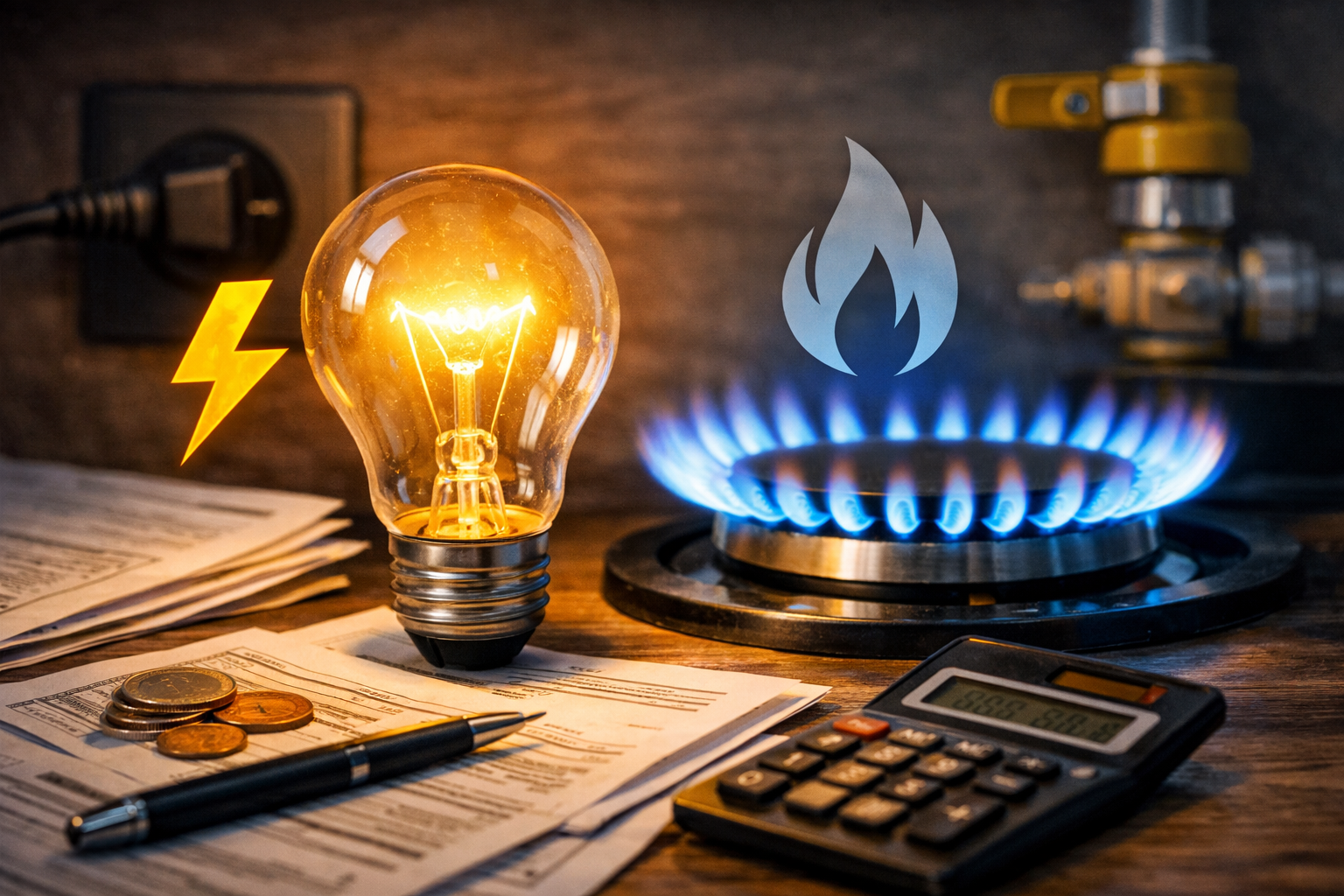 Elettricità e gas a confronto